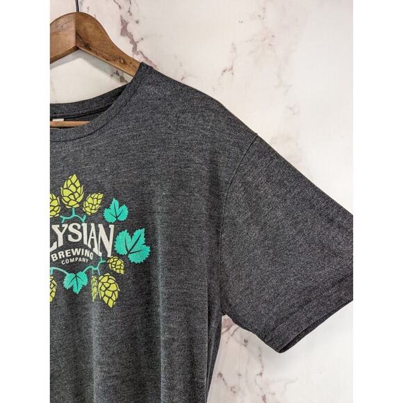Elysian Brewing Shirt Mens Large Gray Seattle Beer Brewery Brew Tee Company - Picture 9 of 9